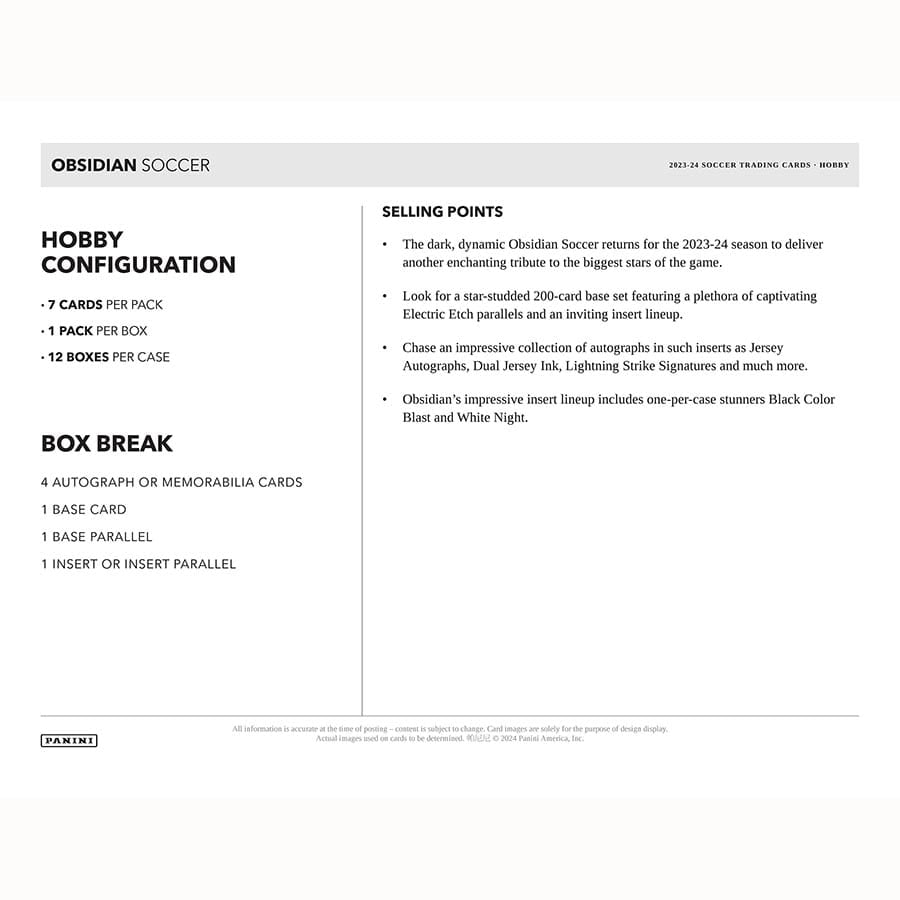 Best Deal - 2023-24 Panini Obsidian Soccer Hobby Box