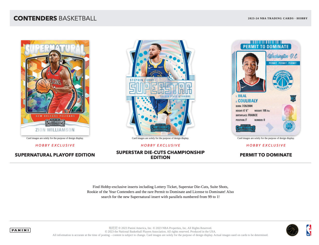 Best Deal - 2023/24 Panini Contenders Basketball Hobby Box