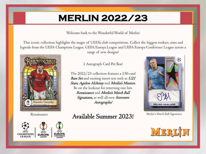 Best Deal - 22-23 Topps Merlin Chrome  UEFA Club Competitions Soccer Hobby Box Cards