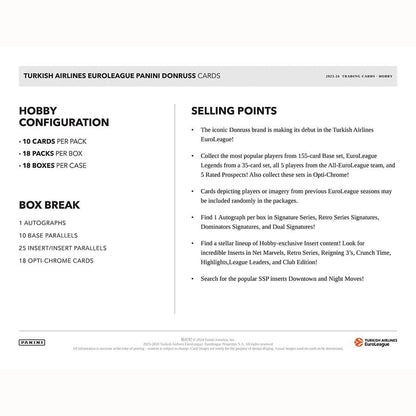 Best Deal - 2023-24 Panini Donruss Turkish Airlines EuroLeague Basketball Hobby Box