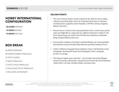 Best Deal - 2024-25 Panini Donruss Soccer International Hobby Box