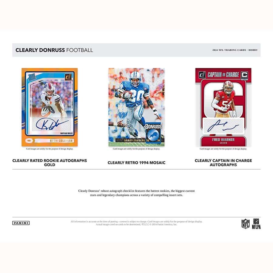 Best Deal - 2024 Clearly Donruss Football Hobby Box