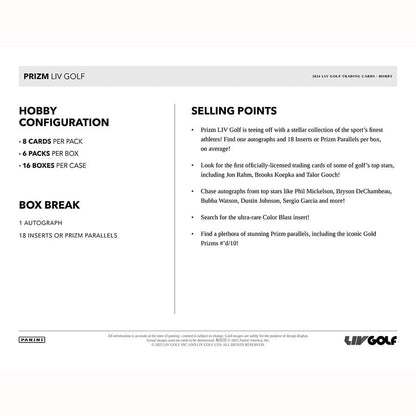 Best Deal - Panini LIV GOLF 2024 - Hobby Box