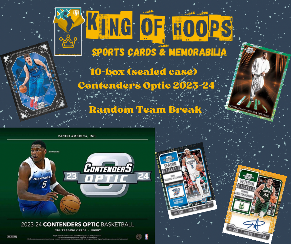 Best Deal - Basketball Break #1642 10-box (sealed case) Contenders Optic 2023-24 - Random Team Break