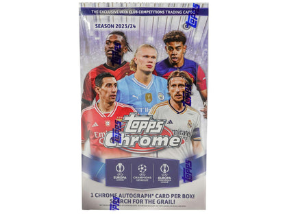 Best Deal - 2023-24 Topps Chrome UEFA Club Competitions Football Soccer Hobby Box