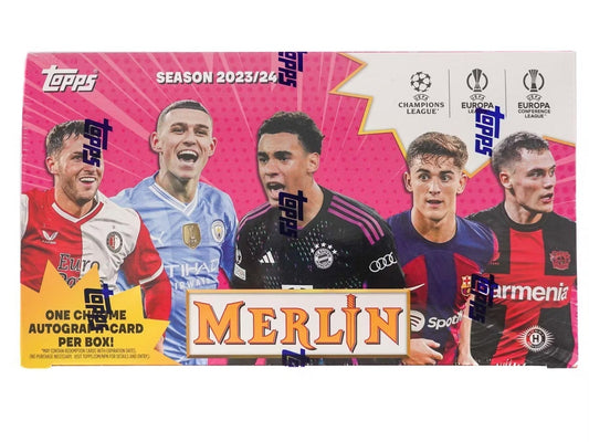 Best Deal - 2023-24 Topps UEFA Club Competitions Merlin Chrome Soccer Hobby Box