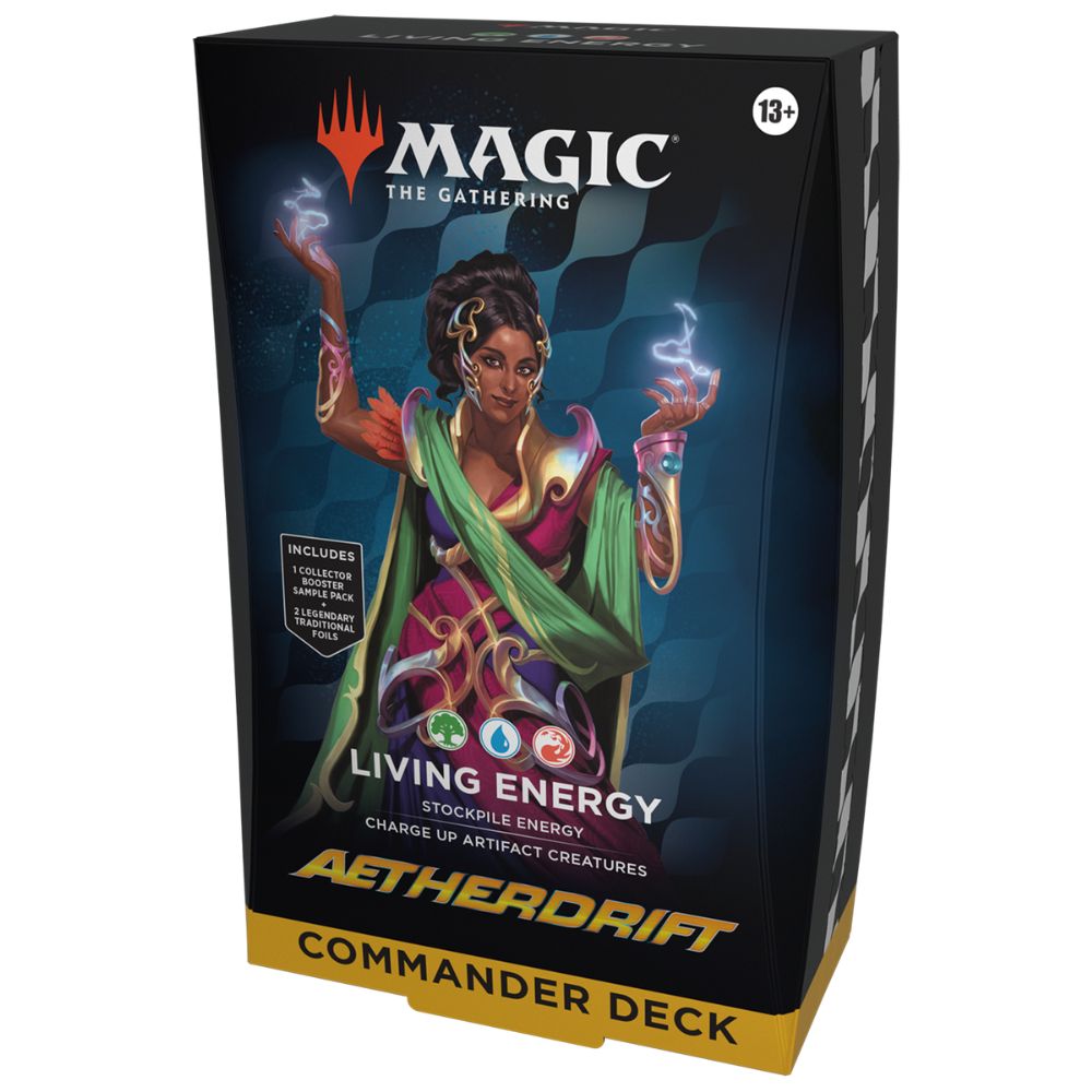 MTG-Aetherdrift Commander Deck - Living Energy. Green/Blue/Red
