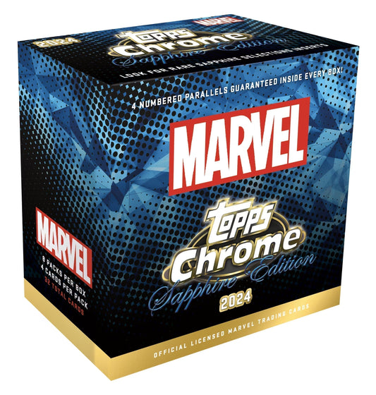 Best Deal - Topps Marvel Chrome Sapphire Edition Hobby Box - 2024