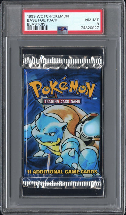 Best Deal - Pokemon Blastoise WOTC Pokemon Base Foil Pack 1999 PSA8