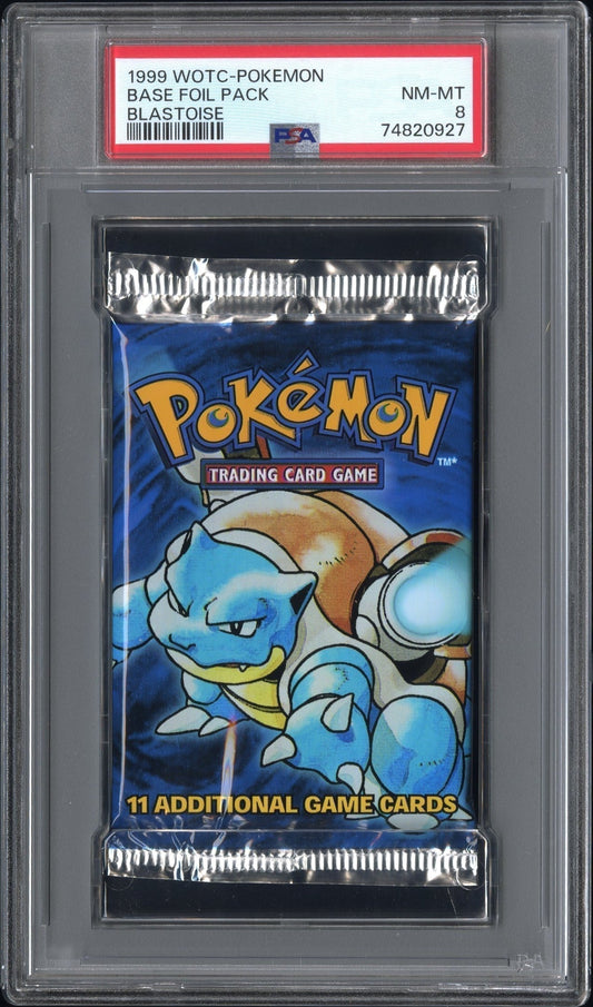 Best Deal - Pokemon Blastoise WOTC Pokemon Base Foil Pack 1999 PSA8