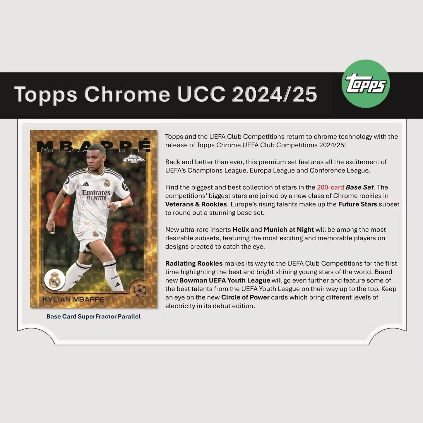 Best Deal - 2024-25 Topps Chrome UEFA Club Competitions Soccer Hobby Box