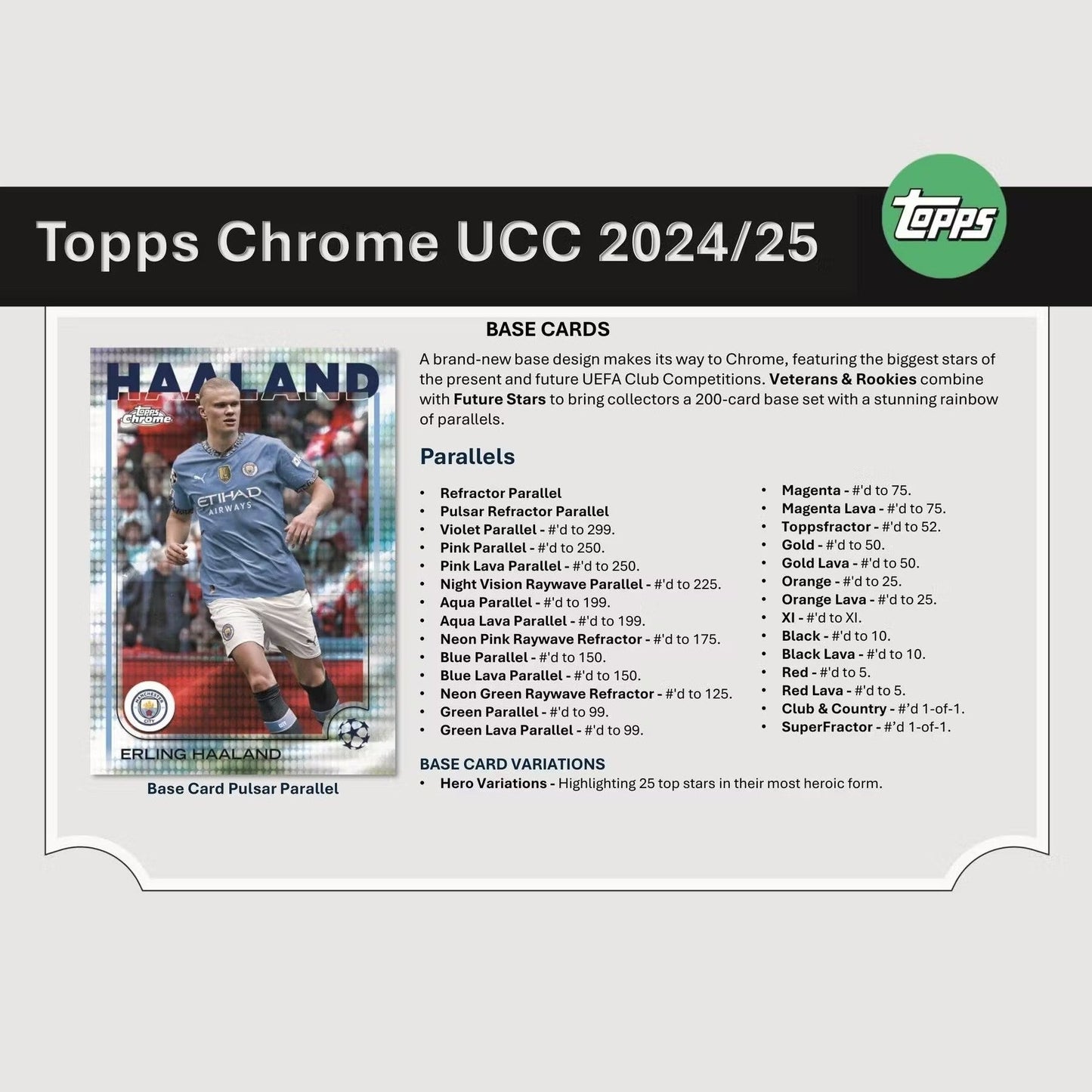 Best Deal - 2024-25 Topps Chrome UEFA Club Competitions Soccer Hobby Box