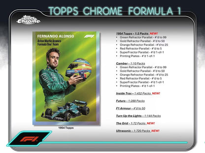 Best Deal - 2024 Topps Chrome F1 Formula 1 Hobby Box