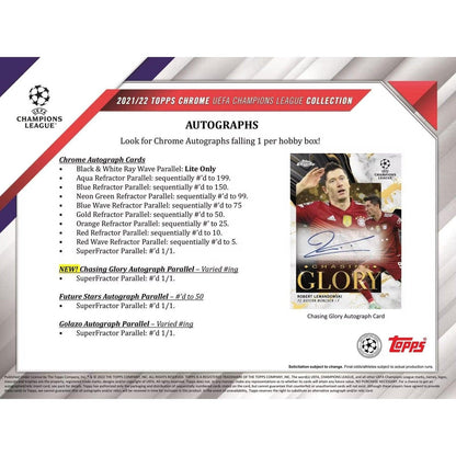 Best Deal - 2021/22 Topps UEFA Champions League Chrome Soccer Hobby Box